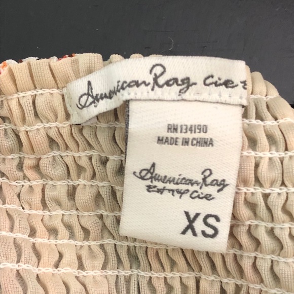 American Rag XS printed dress w/ butterfly sleeves - Picture 3 of 3